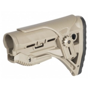 Приклад FD GL-Shock STYLE с подщечником (TAN) [STRIKE GEAR]